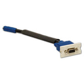 Hubbell 15T6P1 VGA Plug-n-Play, 15-Pin Female to 8-Pin AV Connector - 8 Inch Tail